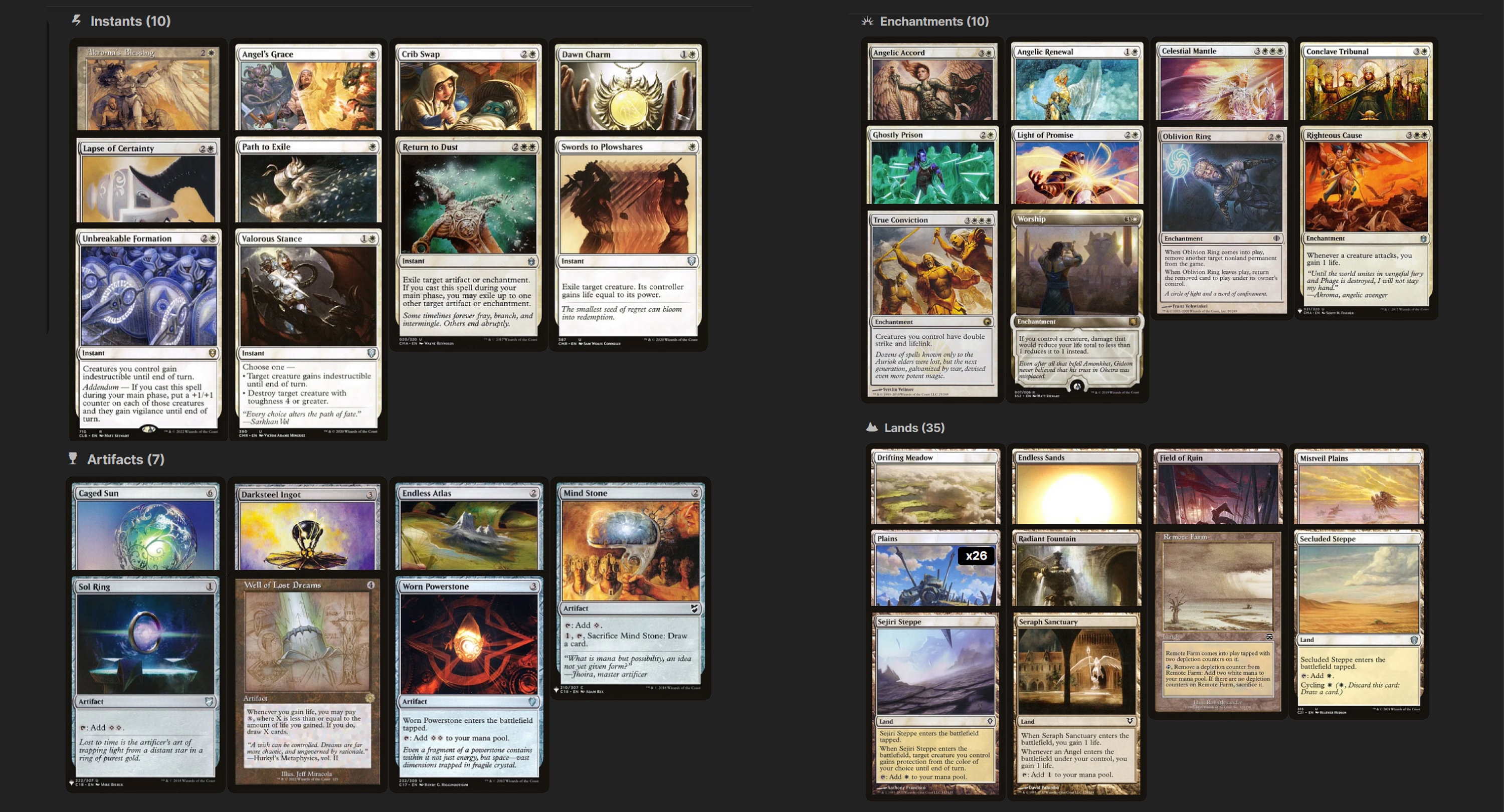 Deck Commander MTG 'Ange Giada, Fontaine De L'Espoir' - 100 Cartes - Édition Française - Occasion Excellent