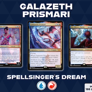 Custom Spellslinger deck. Three Commander options! Galazeth Prismari. Custom Commander 100 Card Deck Commander EDH MTG Magic the Gathering