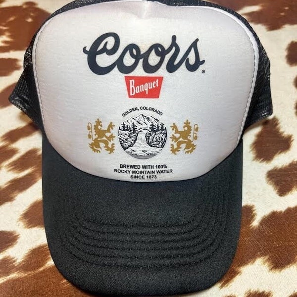 Coors Banquet Original Landscape Snapback | Gift Idea | Collector's Item | Boyfriend Gift | Summer Concert Hats