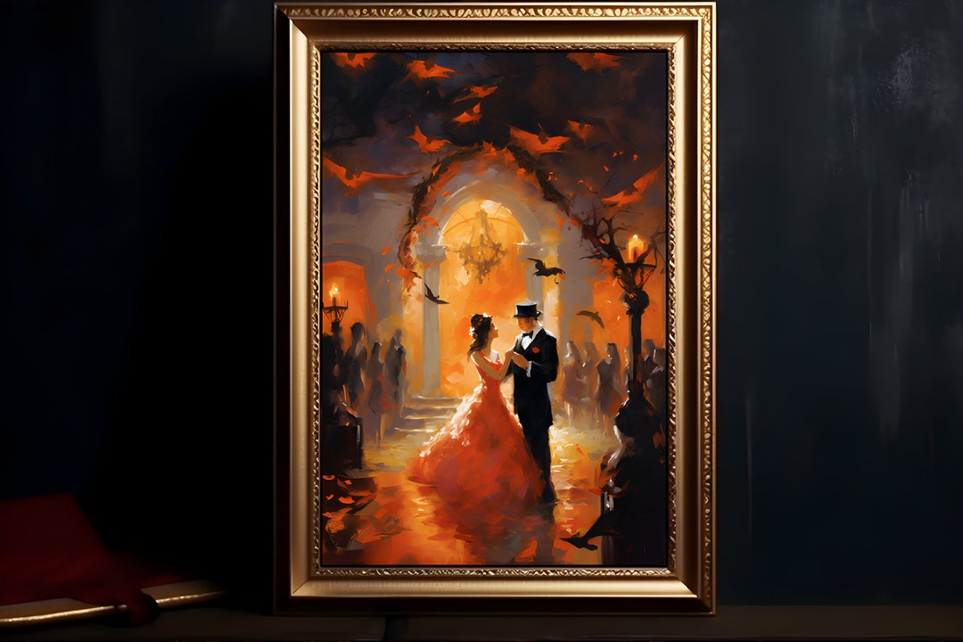 Halloween Wedding Digital Print Dark Academia Gothic Painting Il 1080xN.4899132017 C62s