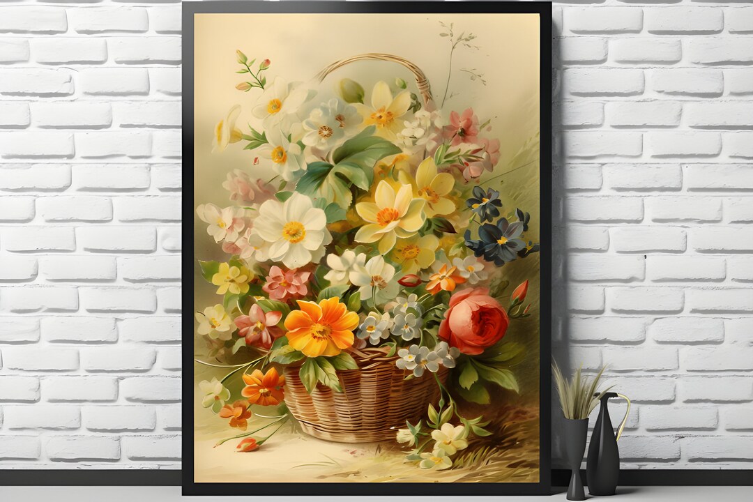 Spring Photo Print Spring Flowers Print | Living Room Decor | Downloadable PRINTABLE ...