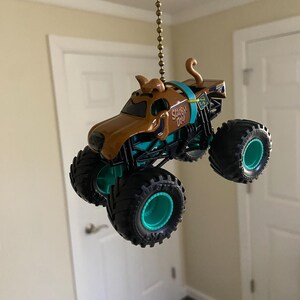 Tirador de ventilador, tirador de cadena de luz de Monster Jam Scooby-Doo, camión monstruo imagen 4