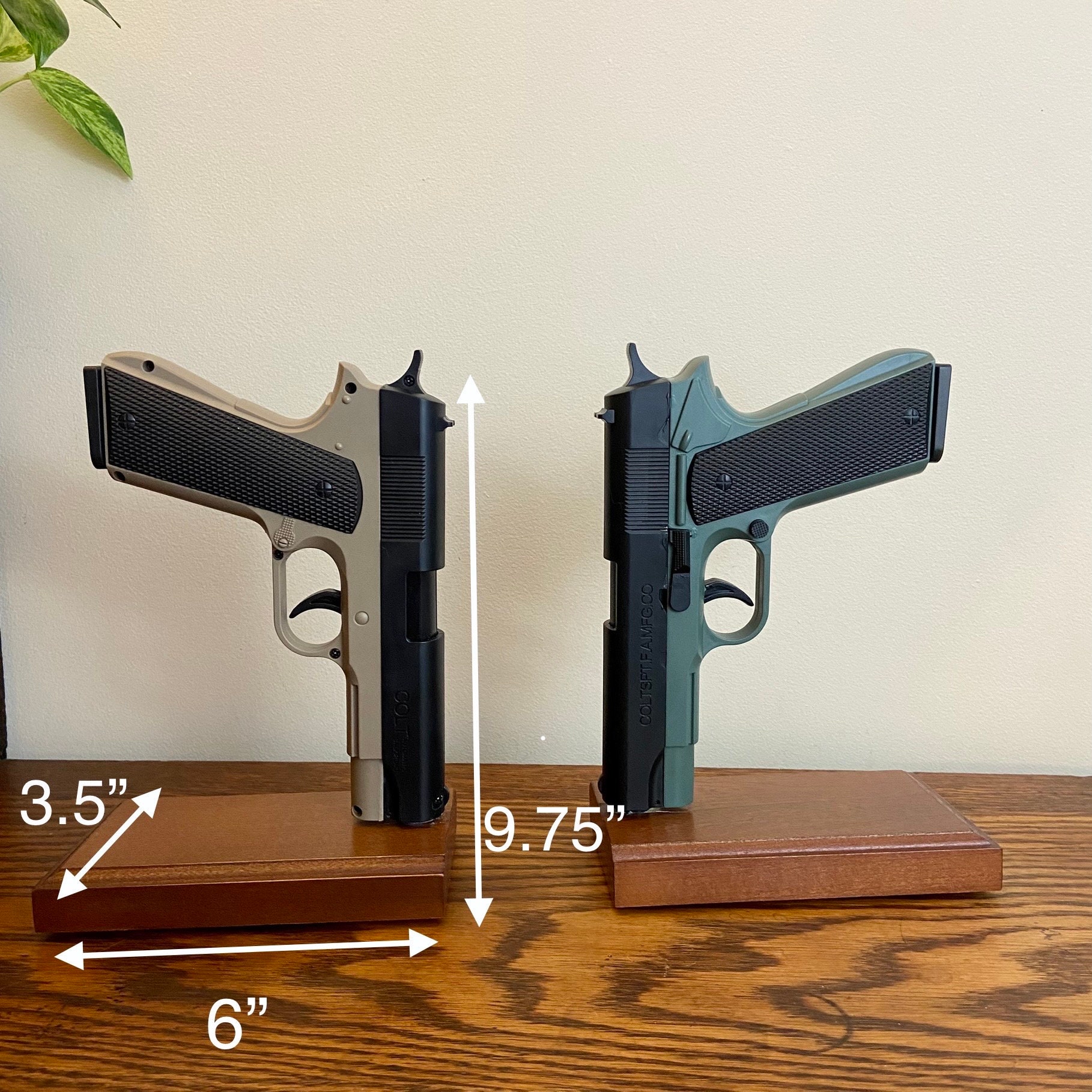 Pistol Bookends Etsy
