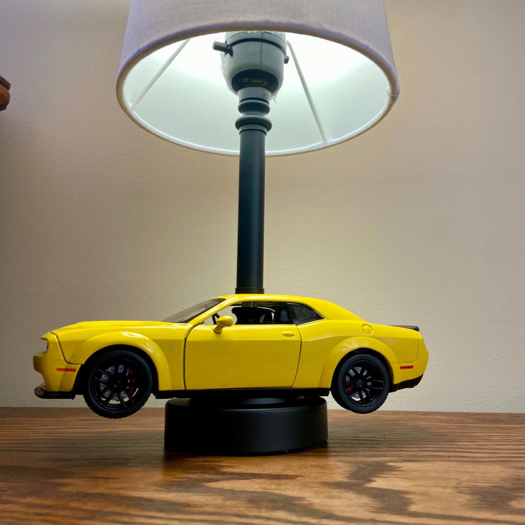 Dodge Challenger SRT Hellcat, Muscle Car Table Lamp, Novelty Lighting ...