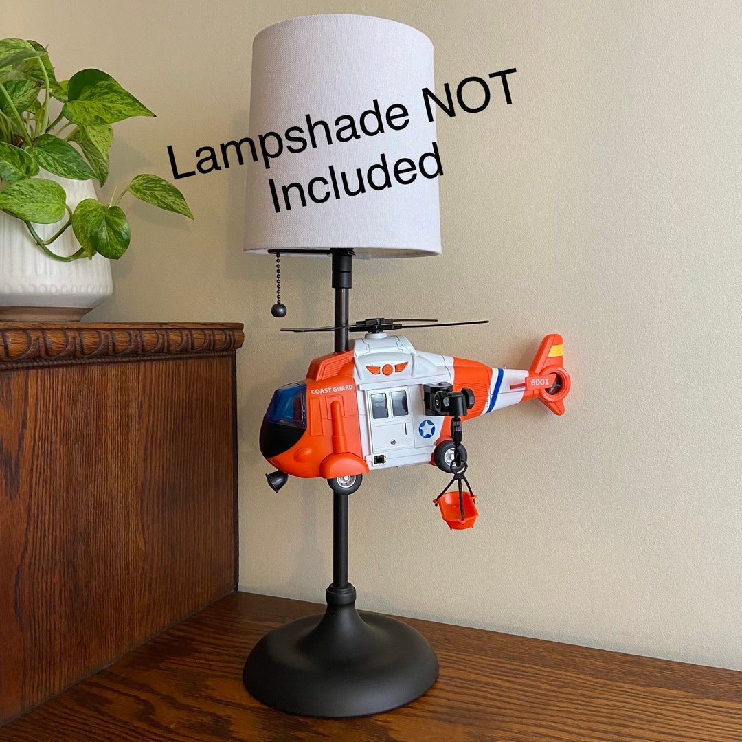 Helicopter Coast Guard Helicopter Lamp Etsy