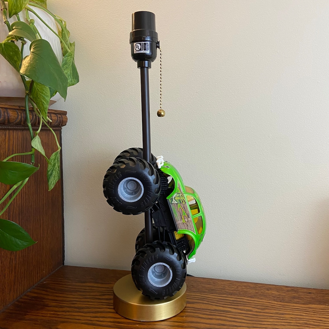 Green VW Beetle Monster Truck Hot Wheels Lamp Etsy
