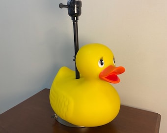 Rubber Ducky, Nursery Lamp, Nightlight, Custom Table Lamp Light