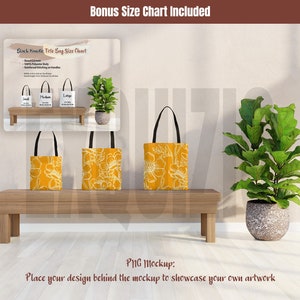 AOP Tote Bag Mockup Printify Tote Bag Mockups All Over Print Tote Bag PNG Mockup Black Handle tote Bag Mockups Tote Bag Smart PNG Mock-up