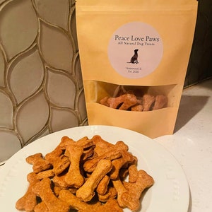 All Natural Homemade Dog Treats, Natural Peanut Butter Dog Treats, Dog Cookies