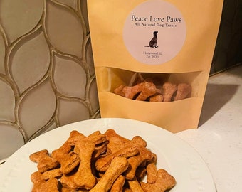 All Natural Homemade Dog Treats, Natural Peanut Butter Dog Treats, Dog Cookies