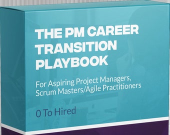 El manual de transición profesional de PM para aspirantes a gerentes de proyectos incluye 99 libros de preguntas y respuestas de entrevistas de Scrum Master/Project Manager