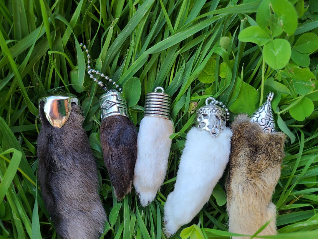 Authentic Rabbit Foot Keychain - Etsy