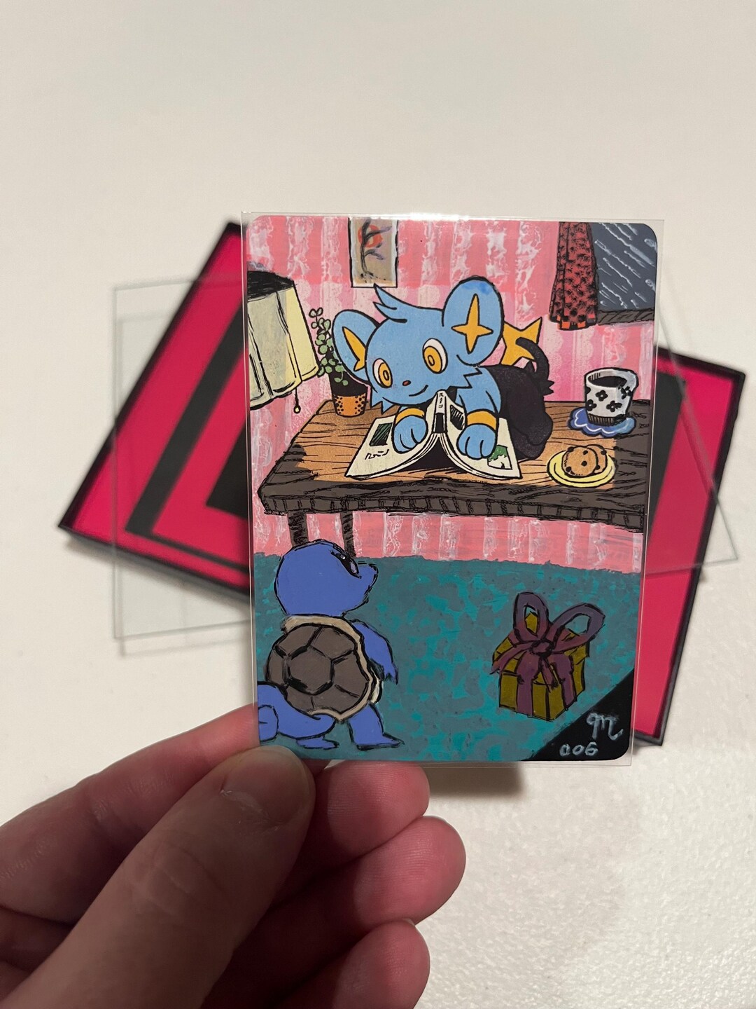 Acrylic Painted Full Art Pokémon Card - 