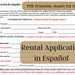 Spanish Rental Application, Screen or Verify Tenant, Property ...