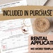 Spanish Rental Application, Screen or Verify Tenant, Property ...