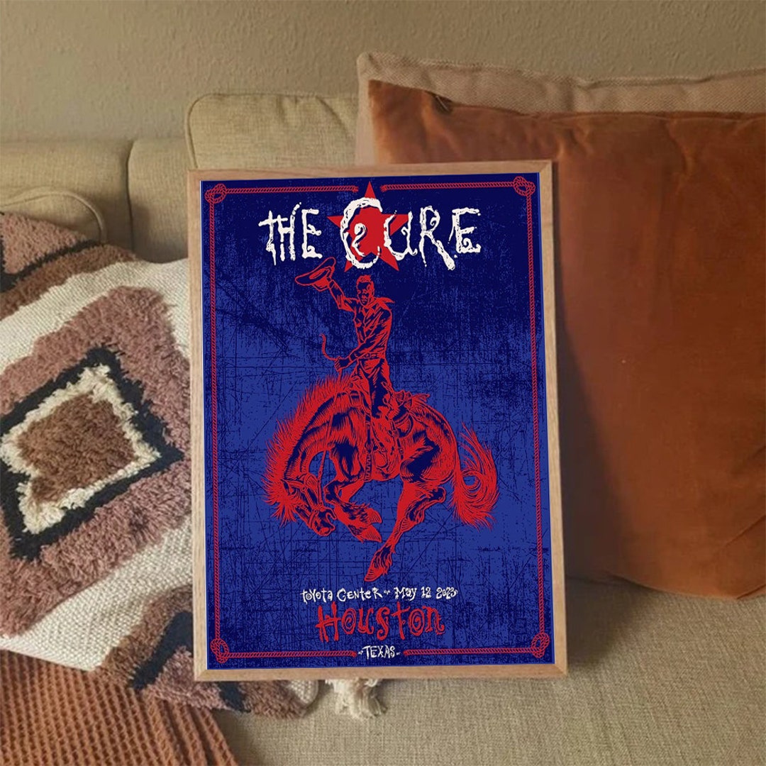 The Cure Houston 2023 Poster Etsy