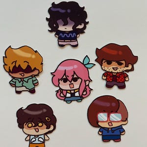 OMORI|| 6 Pack Stickers || The Hooligans Omori Stickers