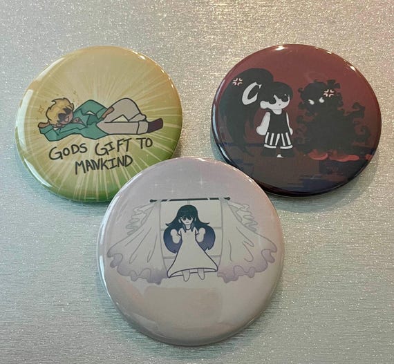 OMORI Character Buttons | Spirit Mari, Maverick, Blackspace - Etsy