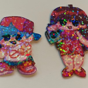 FNF|| Friday Night Funkin GF and BF Stickers!! (Set of 2)