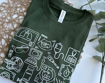 Retro Radiology Tech T-Shirt: X-Ray, CT, MRI Gift