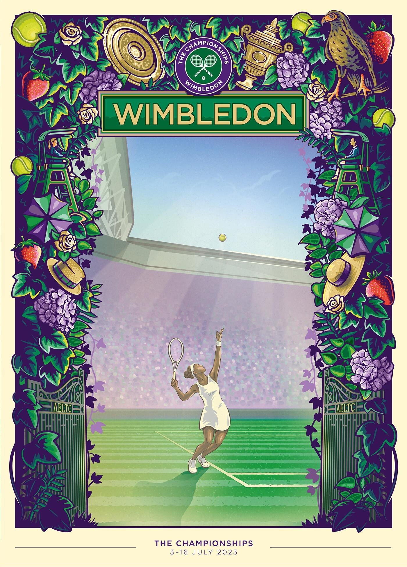 Wimbledon 2023 Posters, 3-16 July 2023 Posters
