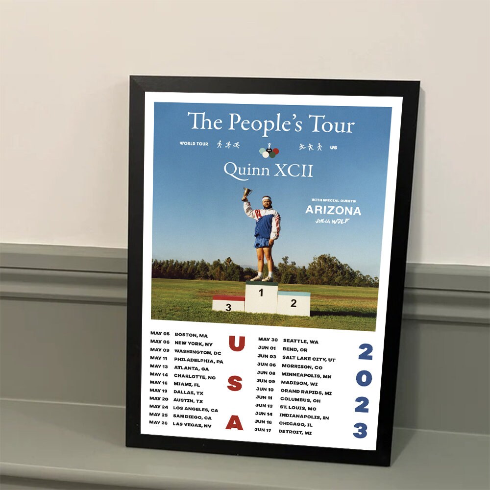 Quinn Xcii the People's Tour 2023 Poster Etsy