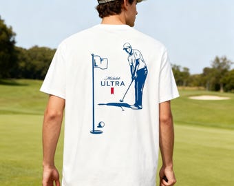 Golf T-Shirt – Double-Sided Graphic Tee, Comfortable Everyday Shirt for Golf Fans
