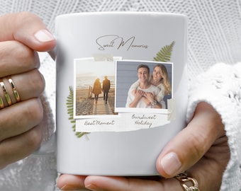 Individuelle Paar Kaffeetasse Set, Paar Fototasse, Süße Erinnerungen Individuelle Tasse, Verlobungsgeschenk, Weihnachtsgeschenk, Jubiläumsgeschenk