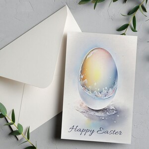 Personalisierte Osterkarte für sie ihn. Benutzerdefinierte Frohe Ostern für Tochter Enkelin Ostergeschenke für Frau Mama oder Papa, Karte mit einem Umschlag
