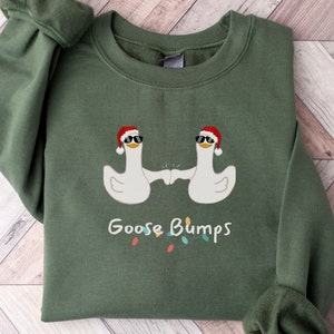 Christmas Goose t-shirt- Goose Bumps, Funny shirt, Christmas Family Sweatshirt, Christmas Shirt, Silly Goose Shirt, Christmas T-shirt