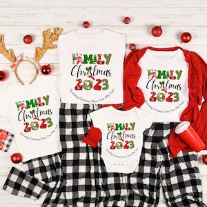 Custom Family Christmas 2024 Shirts, Personalized Christmas Family Sweatshirt, Christmas Shirt, Custom Family Name, Custom Christmas T-shirt