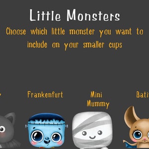 Custom Halloween Family Mugs, Dadcula and Momster with their Little Monsters, Halloween mugs for the family, Ceramic mug, Cute Halloween image 5