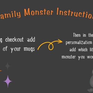 Custom Halloween Family Mugs, Dadcula and Momster with their Little Monsters, Halloween mugs for the family, Ceramic mug, Cute Halloween image 6