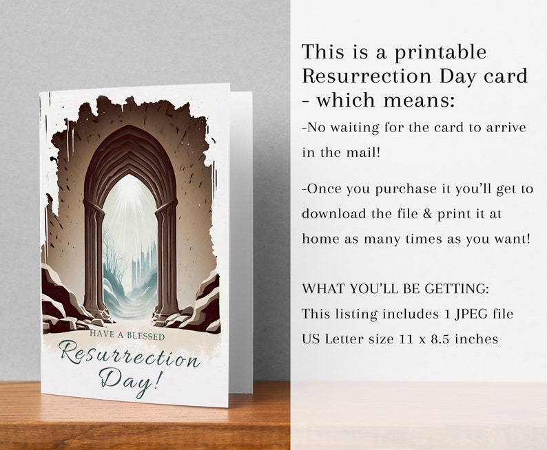 Resurrection Day Card, Have a Blessed Resurrection Day, Instant ...
