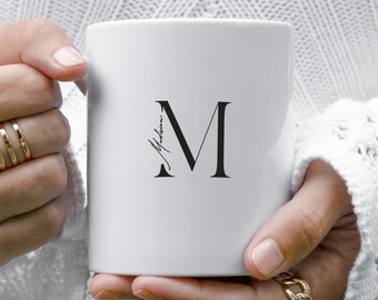 Custom Personalized Mug, Custom Monogram mug, Company Branding, Personalized Gift, Gift for Dad, Company logo, Bridal Gift, Christmas Gift