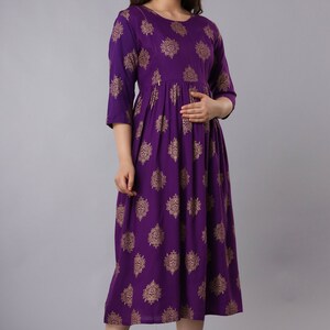 Women's Anarkali Feeding Kurti for Easy Breast Feeding with Zippers image 3