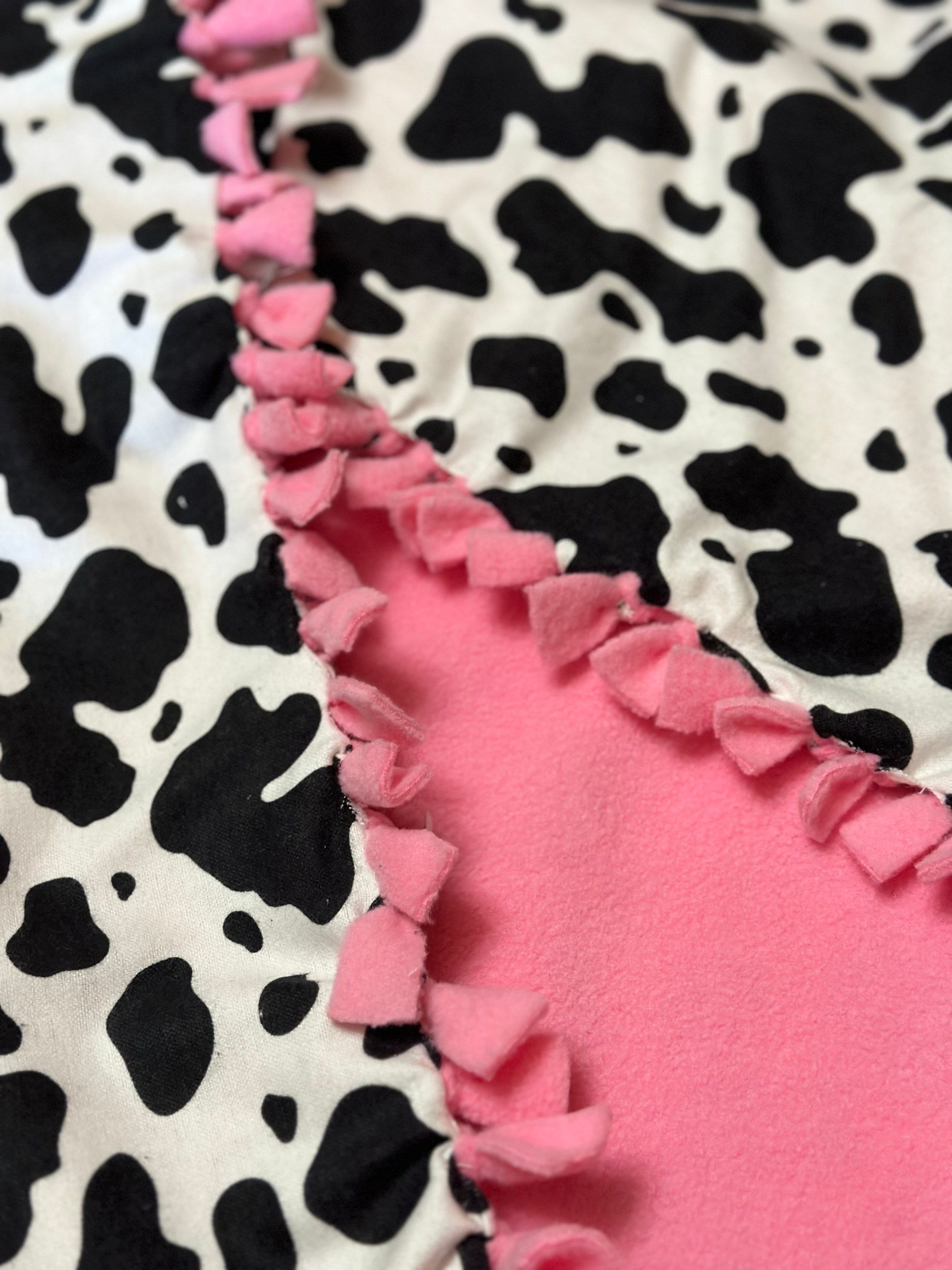 Fleece and flannel tie blanket new arrivals