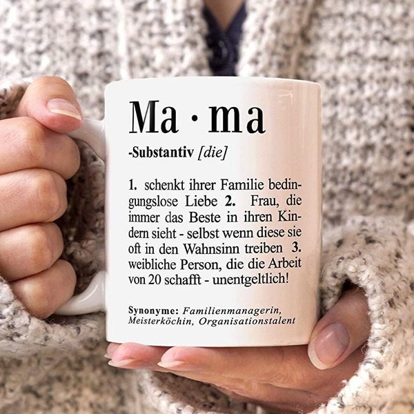 Mama Wörterbuch-Stil Tasse, Mama Tasse Für Coole Mütter, Mama Tasse, Muttertags geschenk