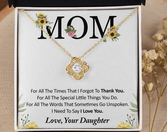 Mom Necklace, Mother's Day Gift From Daughter, Mom Gift From Daughter, Necklace For Mom, Birthday Gift, Mother's Day Necklace