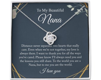 To My Beautiful Nana Necklace, Nana Necklace, Gift For Mom Necklace, Mother's Day Necklace, Mother's Day Gift
