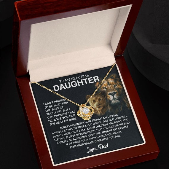 Collier Avec Inscription « To My Daughter », Cadeau D