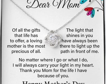Cubic Zirconia Mom Halskette, Geschenk für Mutter