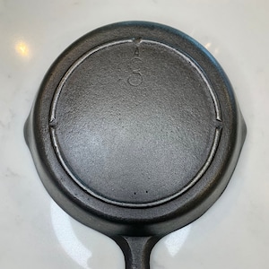 Lodge No. 3 Three Notch Cast Iron Skillet