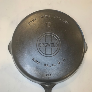 Extra Large 11.5 Diameter Old Bennet Grange Cast Iron Frying Pan