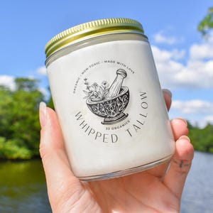 Whipped Tallow | Moisturizer | Organic Grass-Fed | 100% Non-Toxic Ingredients |