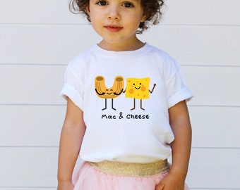 Mac and Cheese shirt Mac and cheese tshirt kids food shirt trendy kids shirt gift for kid cheese lover gift noodles shirt macaroni shirt