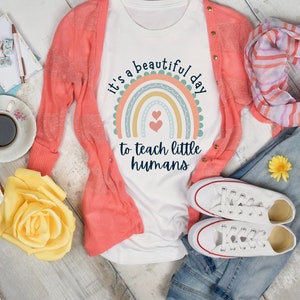 teacher shirt elementary teacher shirt teacher gift rainbow teacher shirt trendy teacher shirt new teacher gift school shirt education shirt