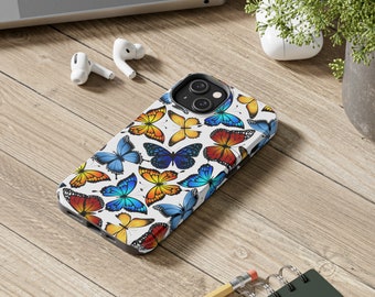 butterfly phone case cure phone case trendy phone case colorful butterfly phone cae