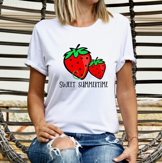 strawberry tshirt with sleeves