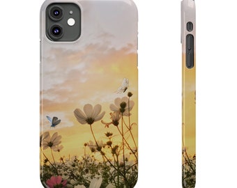 Wildblumen Handyhülle schlanke Handyhülle iPhone 15 Hülle niedliche Blumen Handyhülle Wildblumen iPhone Hülle Geschenk